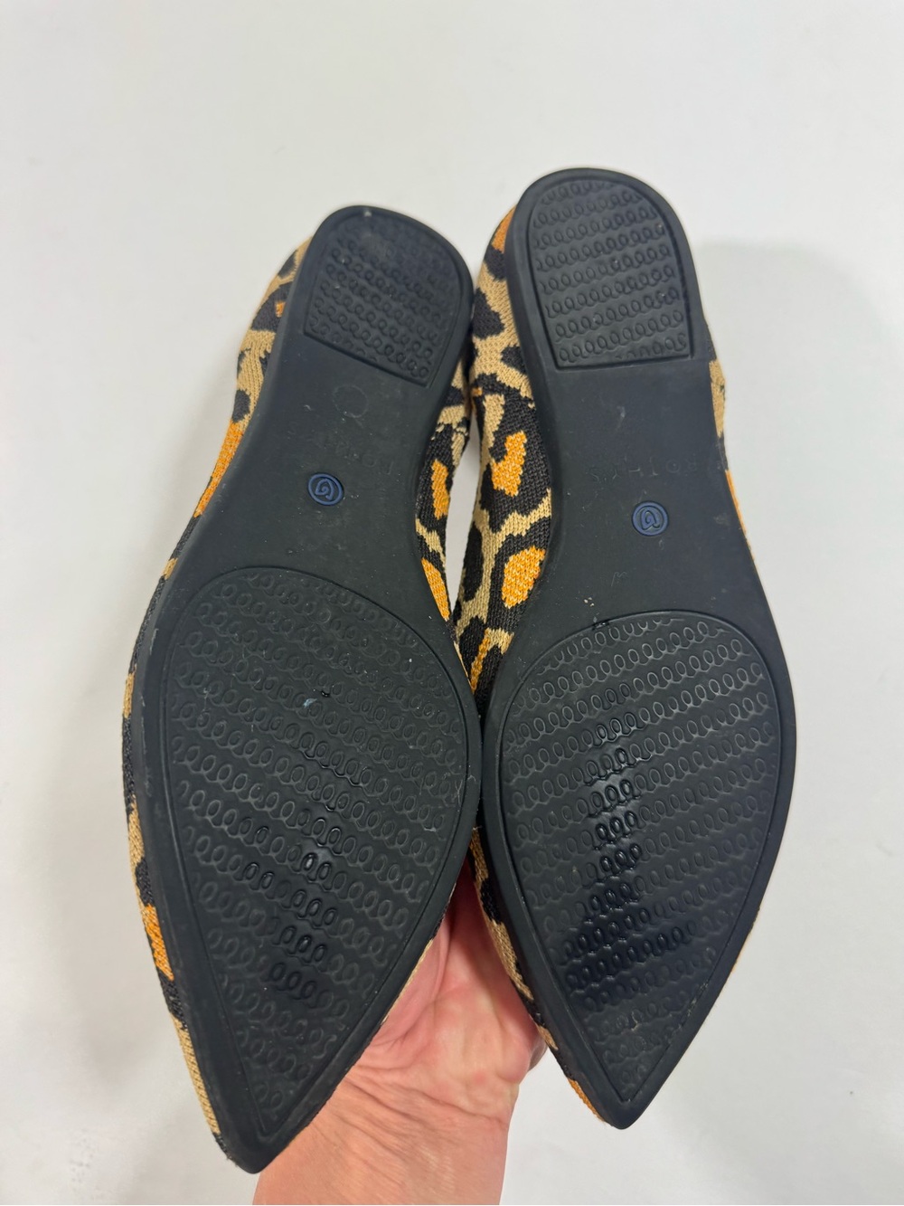 Rothy’s The Point Big Cat Flats Shoes Leopard Print - Picture 3 of 9